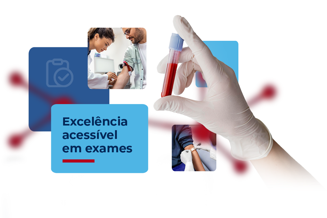 Excelência acessível em exames