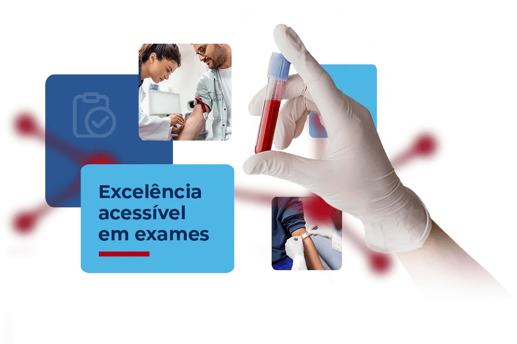 Excelência acessível em exames